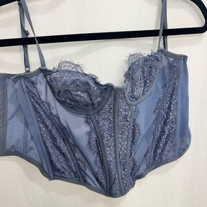 Urban outfitters blue corset top